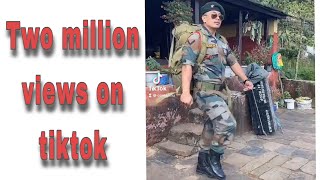 Indian army dance in nepali song. 2 million views on tiktok ( Ccmannu gurung )