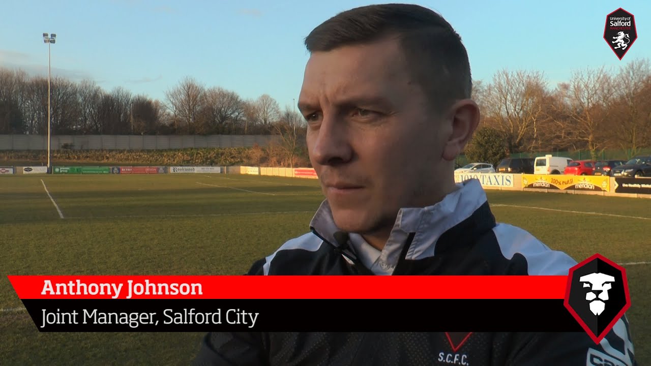 mufc news Salford City 0-2 Lancaster City - Anthony Johnson post-match interview