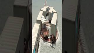 Extreme Train Crossing Through Dangerous Bumpy Tracks 🤯😱 BeamNG Train Crossing #shorts