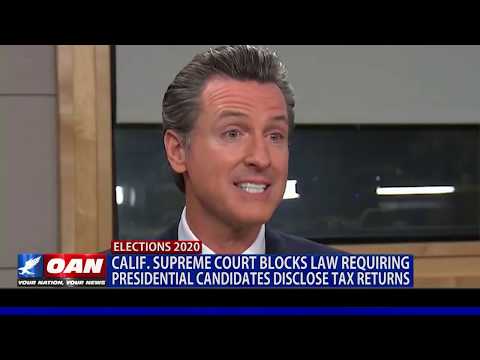 Calif. Supreme Court blocks law requiring presidential candidates disclose tax returns