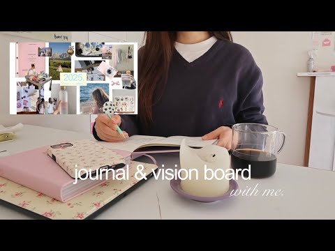 新年の目標設定&ご挨拶⭐️ −journal & vision board with me–