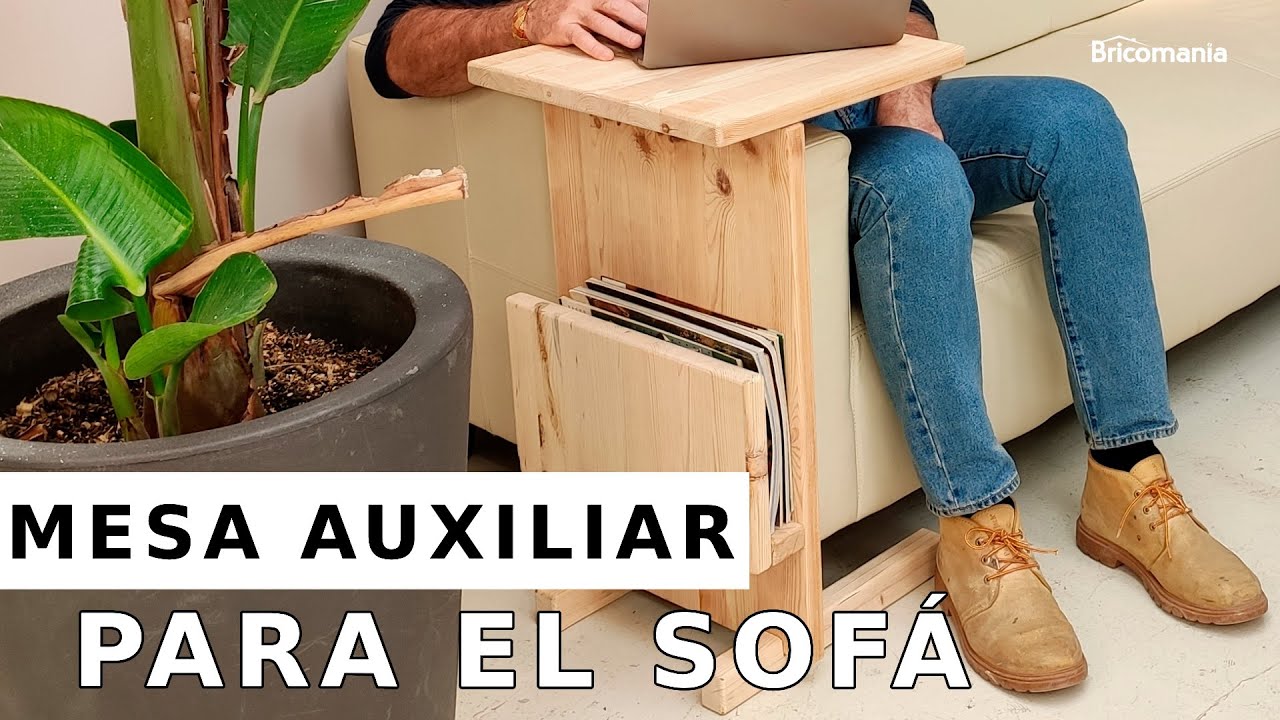 MESA AUXILIAR para el sofá ¡con uniones básicas de carpintería! Bricomania
