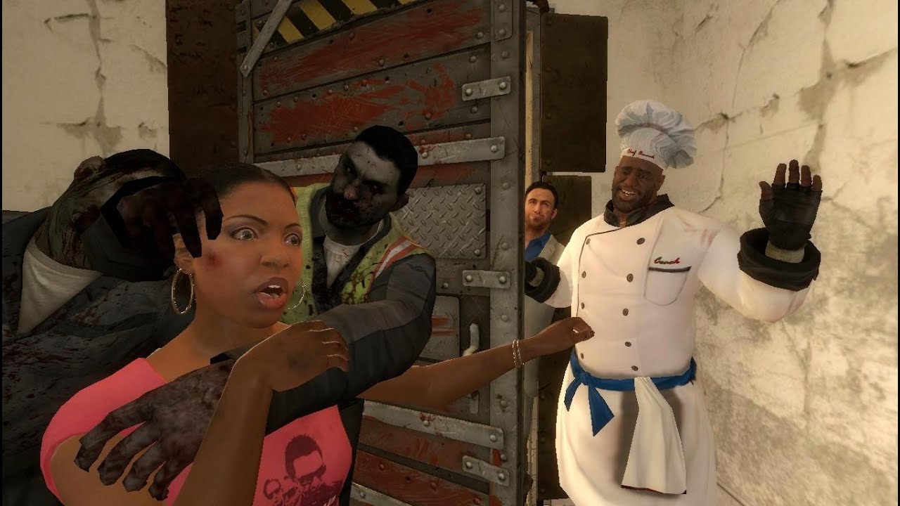 Left 4 Dead 2 Coach keeps his teammates out of the saferoom - YouTube