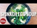 HOW TO MAKE SPINACH AND EGG SOUP