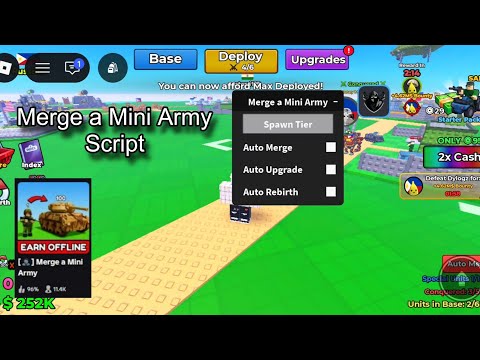Roblox Merge a Mini Army Script Auto Farm