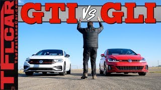 Drag Race  Is The 2019 Golf GTI REALLY Quicker than the Jetta GLI?
