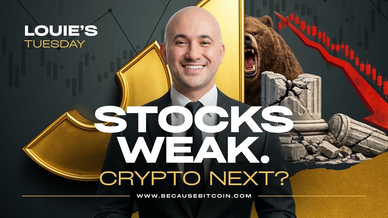 Stocks weak! is Crypto next? 👀 | Louie Tuesdays