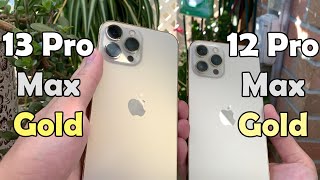Iphone 13 Pro Max Gold Vs Iphone 12 Pro Max Gold Gold Color Comparison Youtube Iphone 13 Pro Max Gold Vs Iphone 12 Pro Max Gold Gold Color Comparison Youtube