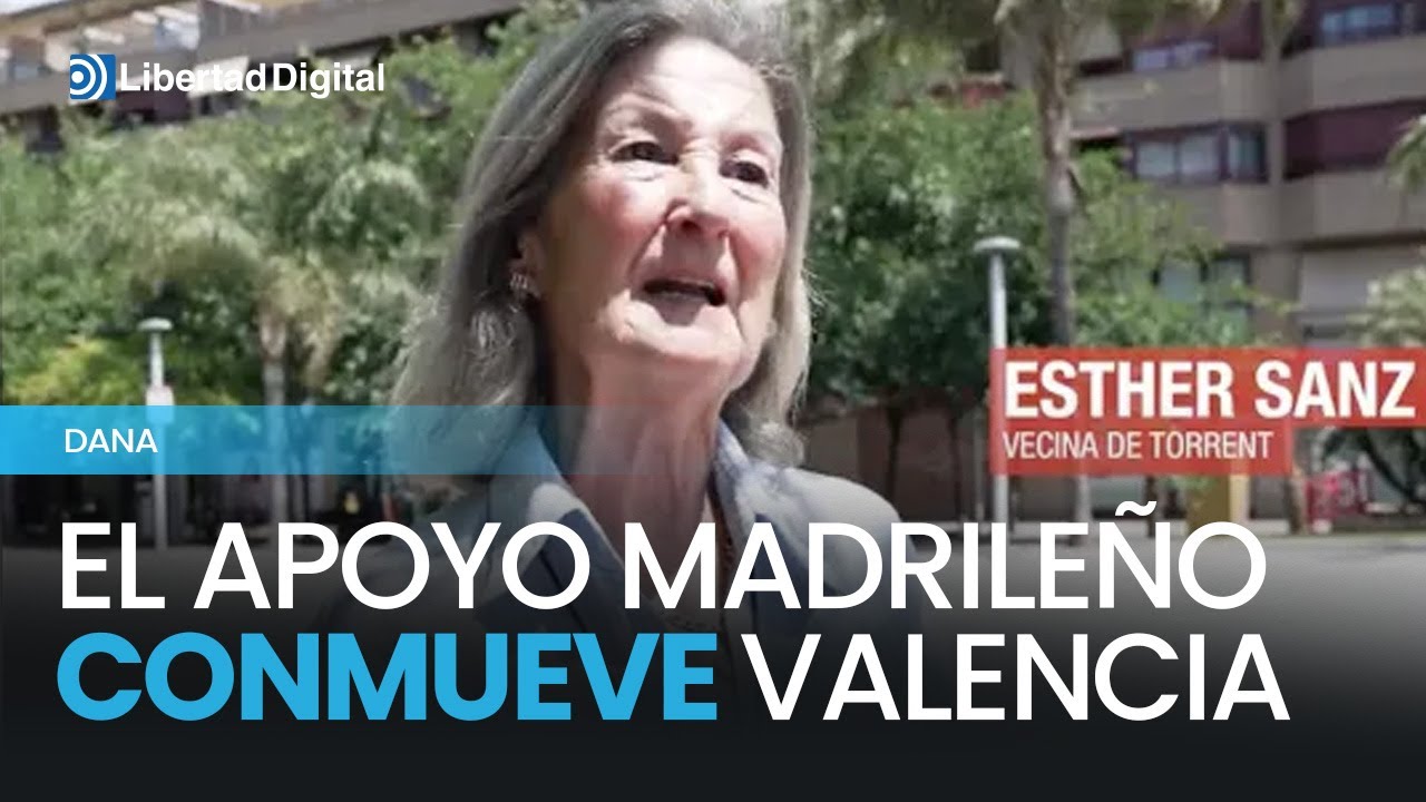 Valencianos dan las gracias a Madrid por su ayuda tras la Dana