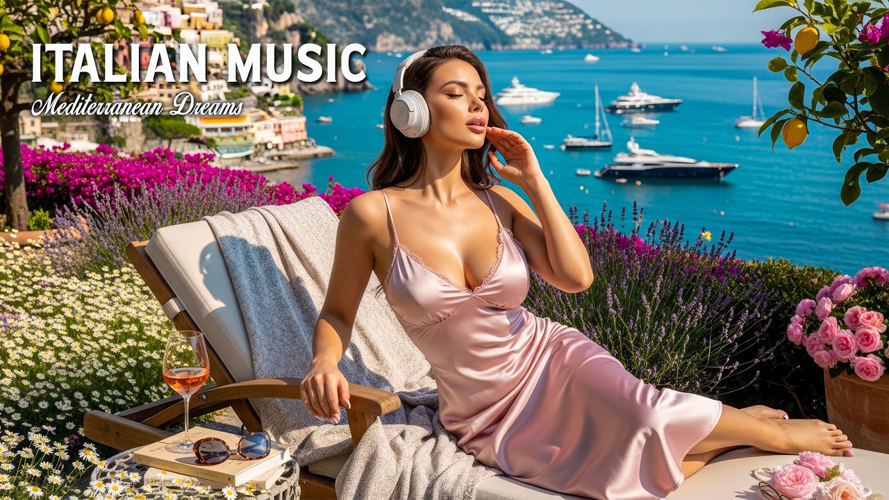 Mediterranean Chill Escape 🌊 Scenic Italian Coast & Calm Summer Ambience 4K