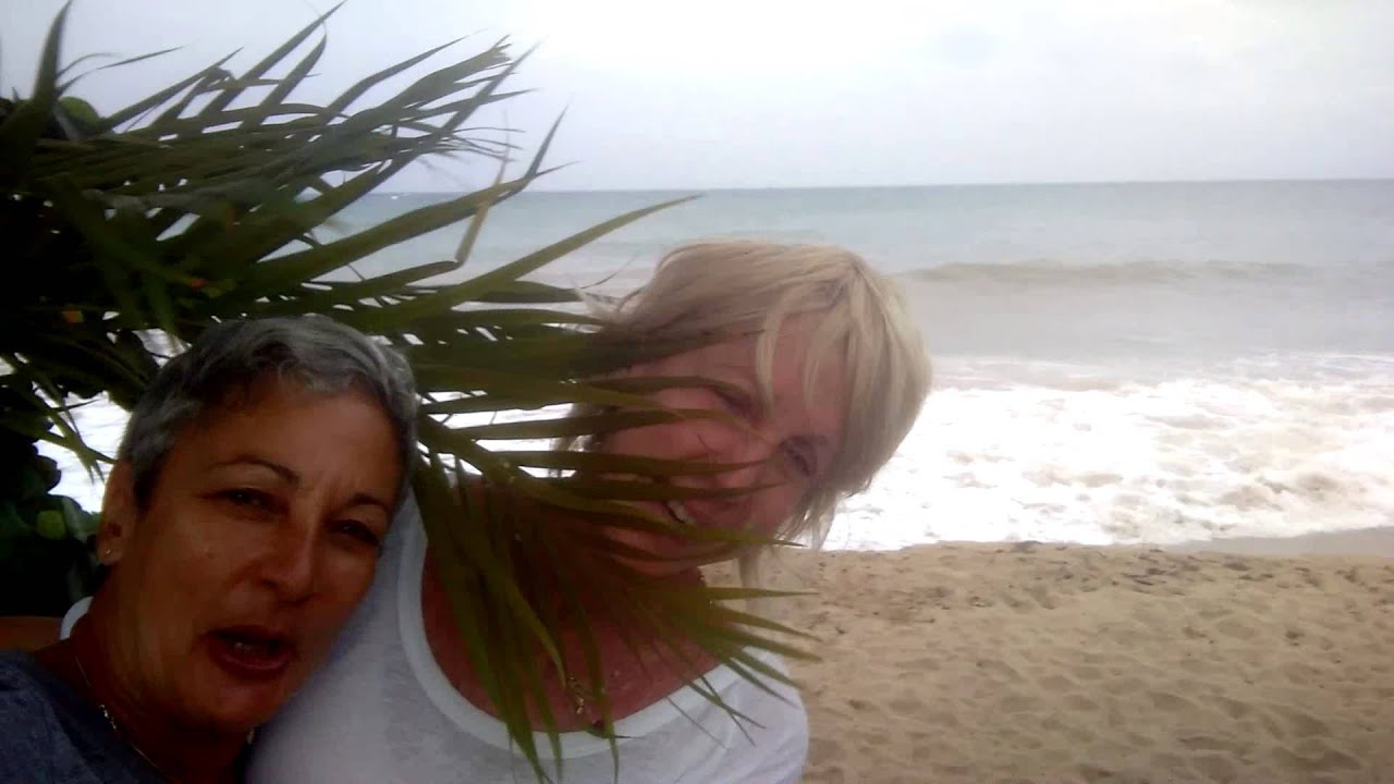 Tropical Storm Erika hits Rincon, Puerto Rico