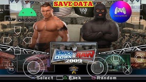 Save Data for WWE SmackDown Vs Raw 2009 PS2 Game for Aether SX2 PS2 Emulator on Android | Gameplay