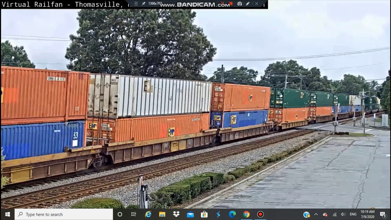 Raifanning the Thomasville NC Railcam Feat NS 8114 and 8103 on 12R a Loaded Coal Train and More