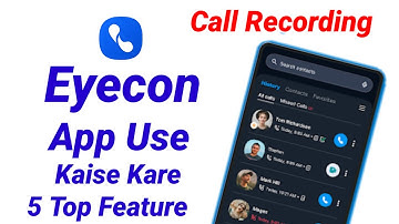 How to use Eyecon App - Eyecon App Settings - Eyecon App How to Use in Hindi