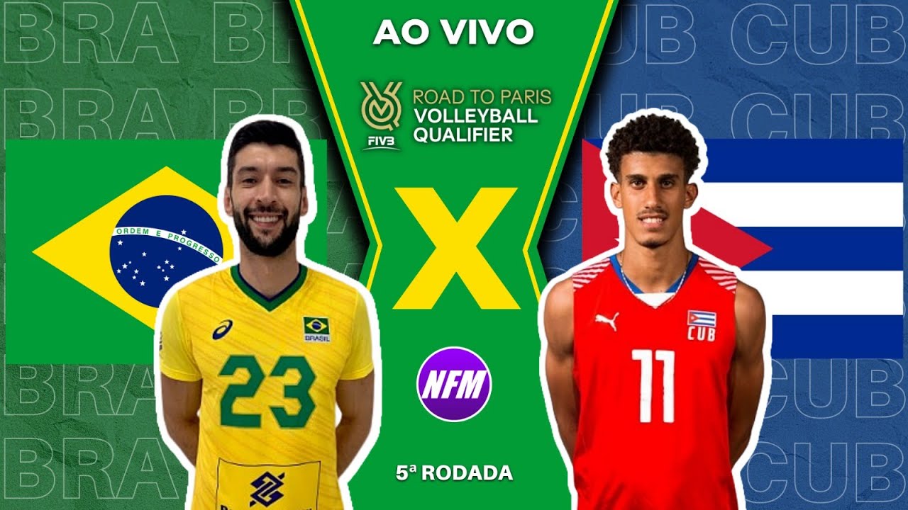 Pré-Olímpico de vôlei masculino: Brasil 3 x 1 Cuba