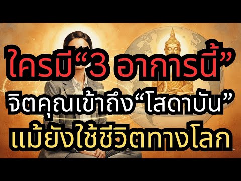 ไม่ใช่เรื่องบังเอิญ! ใครมี "3 อาการนี้" จิตคุณเข้าถึงโสดาบันแล้ว แม้ยังใช้ชีวิตทางโลก