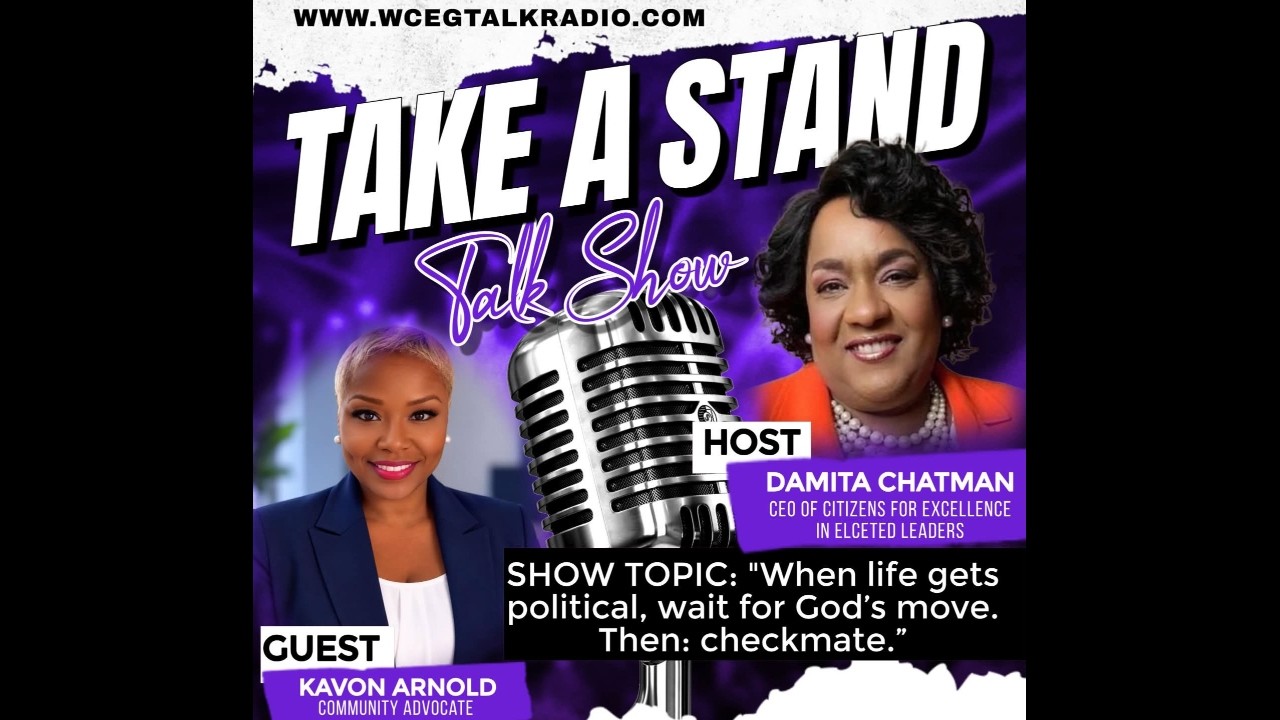WCEG Media Enterprises, Inc., Take A Stand host Damita Chatman.