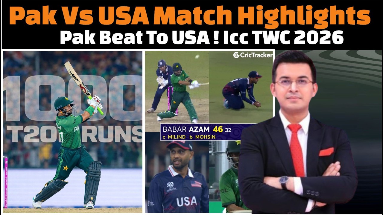 Pakistan Vs USA Match Highlights /  Icc Men's T20 World Cup 2026 / PAK VS USA Match Highlights.