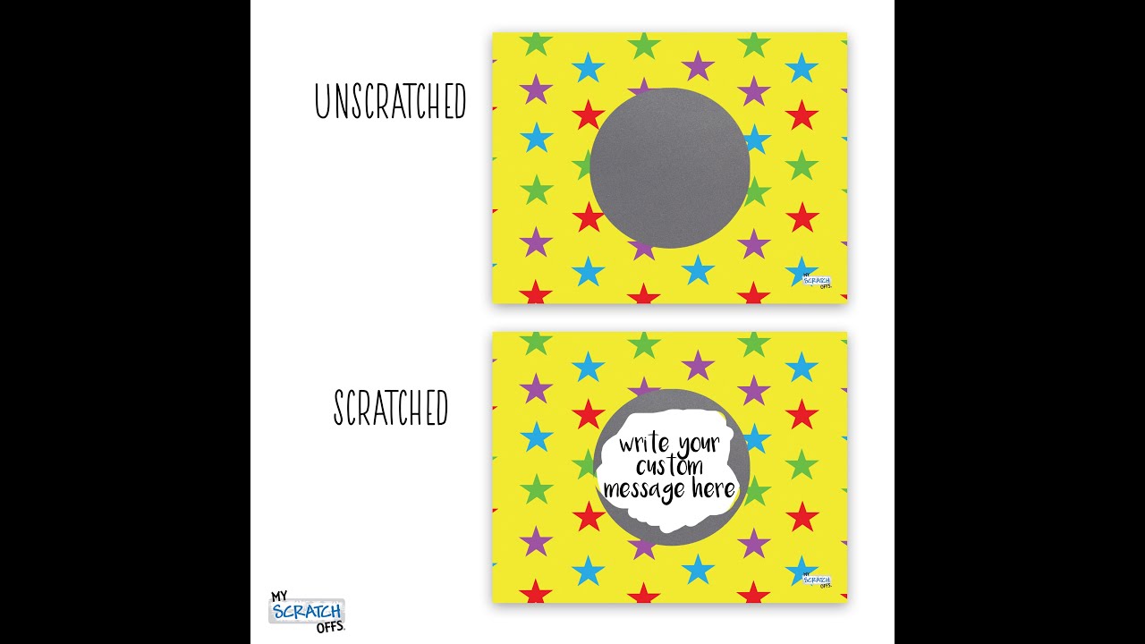 Fundraising Scratch Off Card Ideas