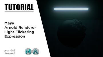 Light Flickering Animation In Maya And Arnold Renderer - Tutorial