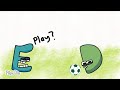Alphabet Lore E and D are having a blast playing football together! ⚽️ #AlphabetLore #Football #Fun