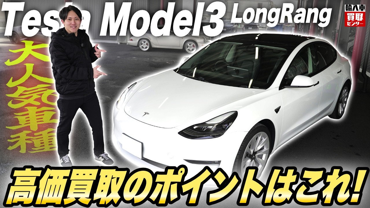 【知らないと損】テスラモデル3を高く売るコツ全部教えます！【輸入車買取専門店】