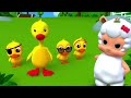 Five Little Ducks | 3D Nursery Rhymes | Kids Songs | Children's Music Video by Farmees