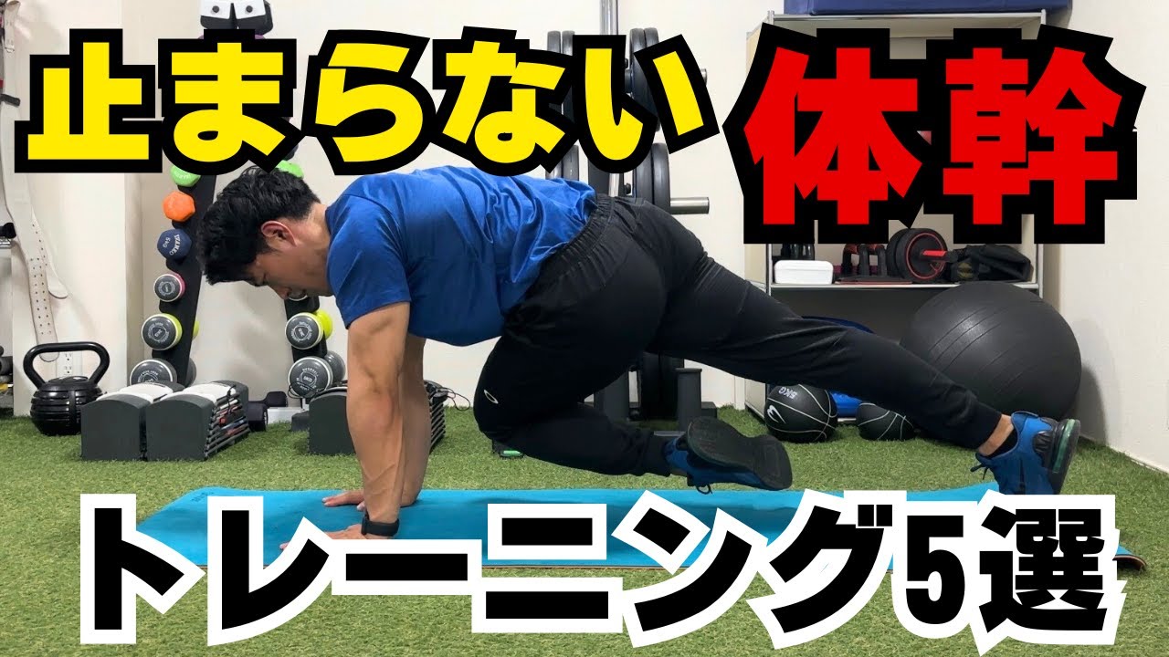 【5分】止まらない体幹トレーニング｜動きながら体幹を安定させる