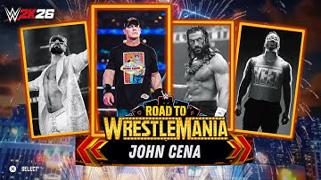 WWE 2K26 Road To WrestleMania Game Mode | John Cena