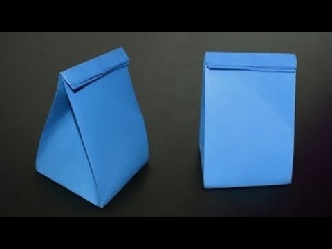 Как сделать пакетик из бумаги оригами