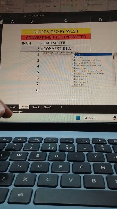 convert-inch-to-centimetre-exceltricks-by-ayush-gupta-youtube