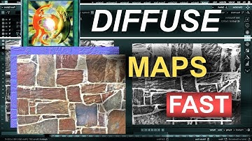Dash 3D : Blender 2.8 : Create Diffuse Maps In 15 Seconds!!! (Gimp-Tutorial)