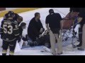 Anthony Stolarz Scary Injury Cut by a Skate (1/17/14)