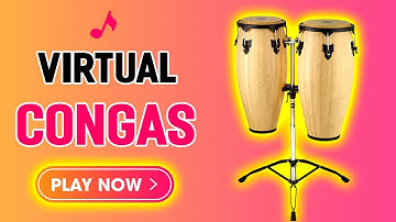 Virtual Congas Youtube - Play easy with computer Keyboard