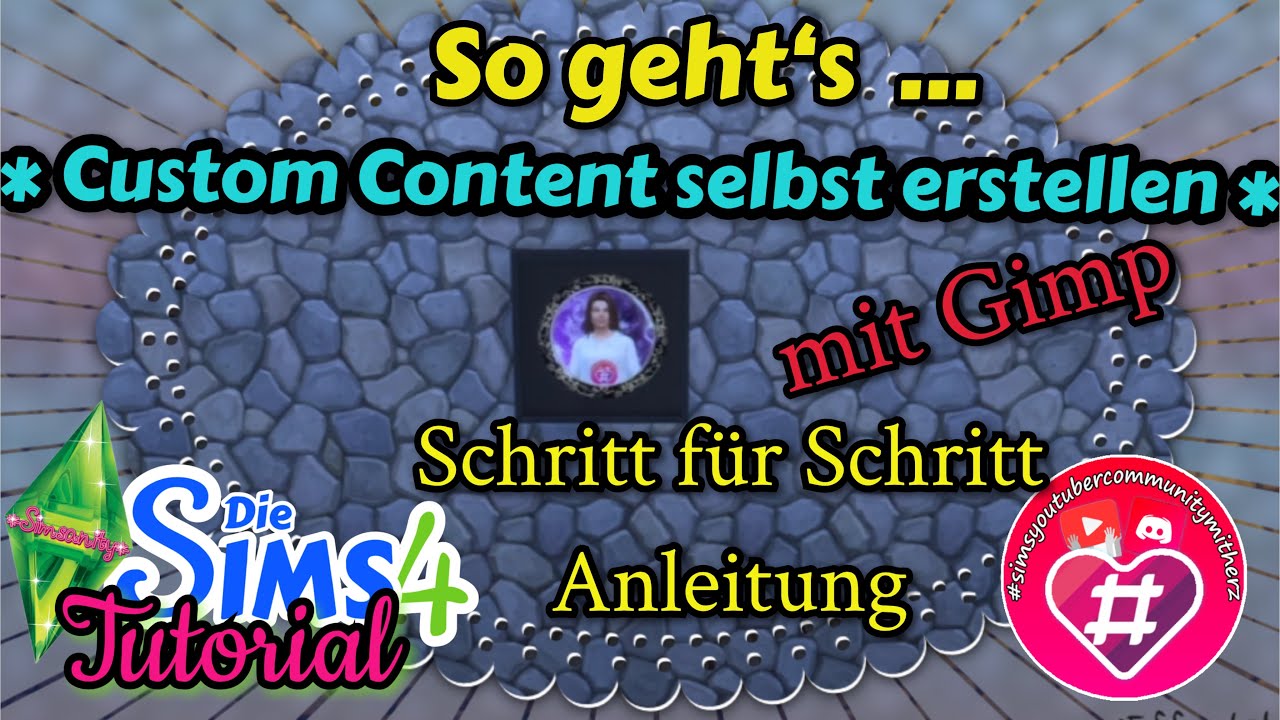 #3 So geht´s … CC Bild erstellen mit Gimp! Tutorial Sims 4 - YouTube