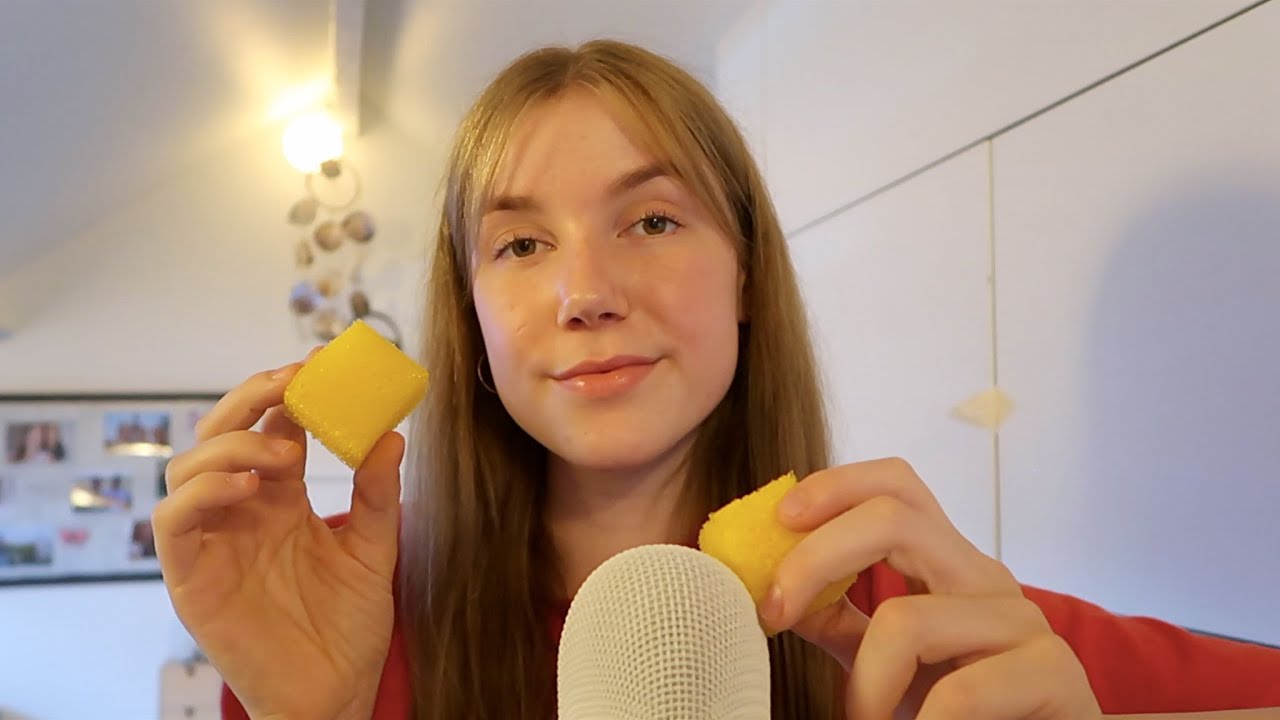 ASMR ♢♦︎ Sponge Sounds ♦︎♢Binaural Blue Yeti Mic