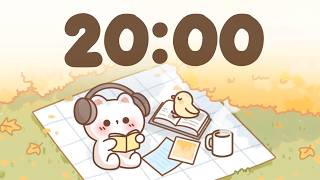 20 Minute Timer 🐱 Study Timer for Classroom Focus