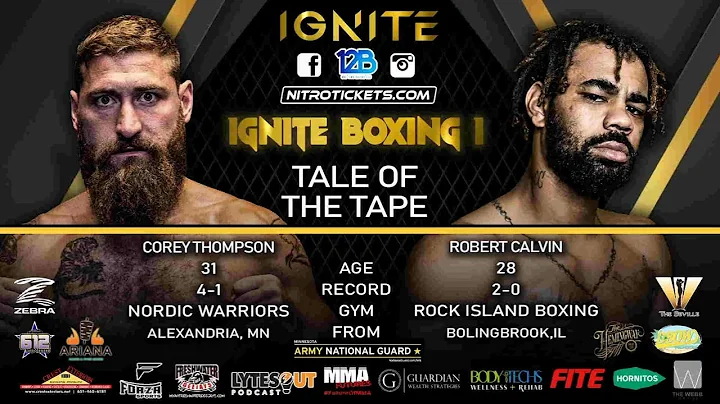 Ignite Boxing 1 Corey Thompson vs Robert Calvin