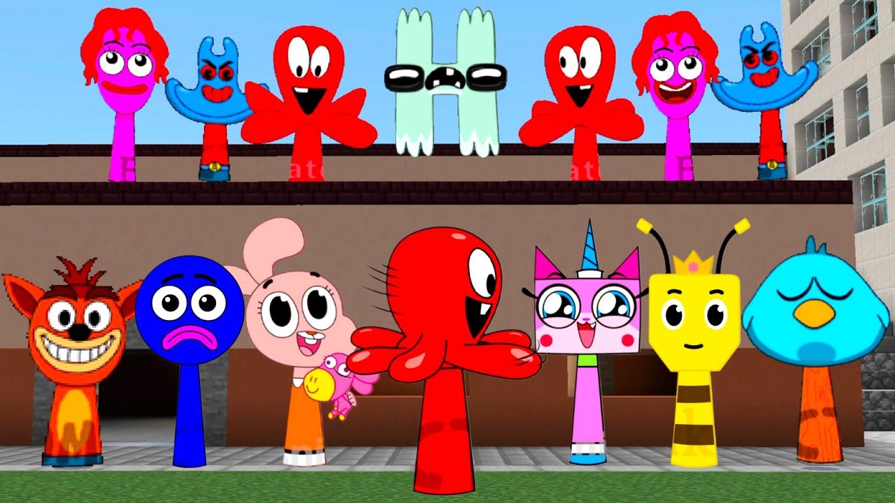 Sprunki OC Fred Phase 2 from Pocoyo added in Minecraft PE