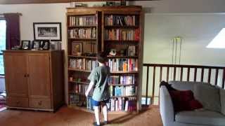 The operation of the bookcase. Apologies for the sound quality! Full instructions on the construction of this bookcase, including the 