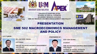 SME 502 MACROECONOMICS MANAGEMENT AND POLICY - VIDEO PRESENTATION (GOH YEW SEANG 22306386)