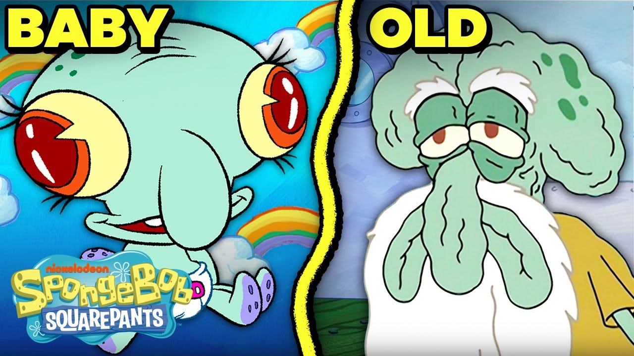 Squidward's Stages of Life! ⏰ Baby Squid to Old Man | SpongeBob - YouTube