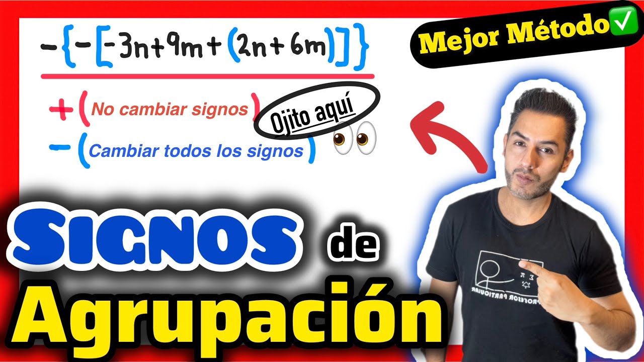 ✅SIGNOS de AGRUPACIÓN Ejercicios |𝟏𝟎𝟎% 𝐁𝐢𝐞𝐧 𝐄𝐱𝐩𝐥𝐢𝐜𝐚𝐝𝐨💯 |  ÁLGEBRA