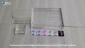 RECHI |Custom Counter Acrylic Display Factory| Acrylic Retail POS Display Stand For Earphone