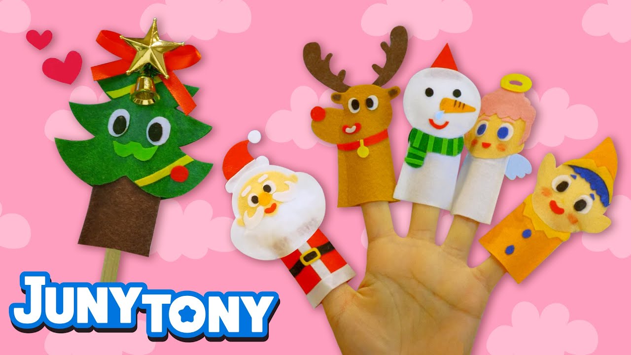 12 Pieces Sensei Play n Learn Christmas Finger Puppets Finger Puppets for Christmas & Kids 