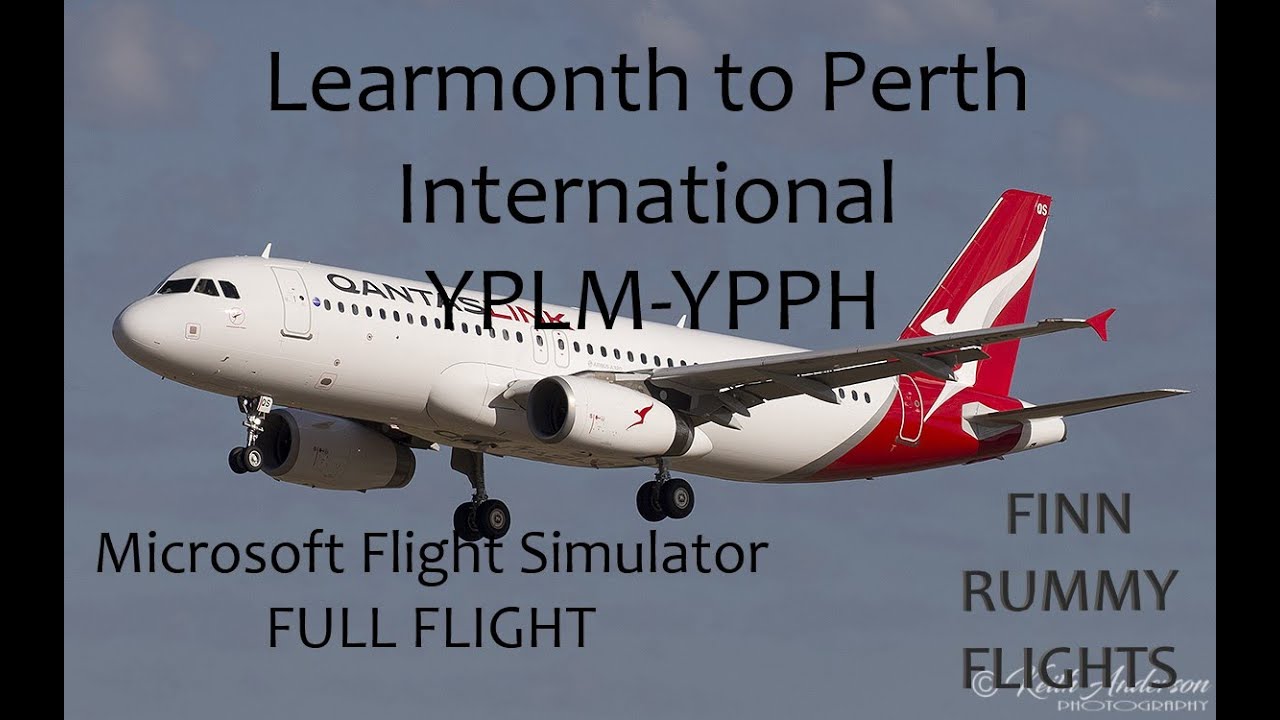 Microsoft Flight Simulator; Learmonth to Perth