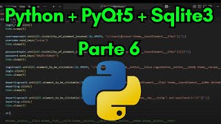 PYTHON + PYQT5 + SQLITE3 - PARTE 6