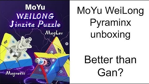 MoYu WeiLong Pyraminx (Standard/Maglev) Unboxing | better than the Gan Pyraminx?