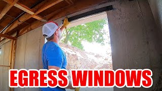 Cutting Egress Windows for Light and Safety