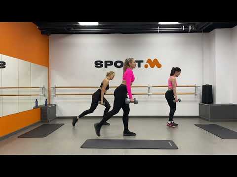 Тренировка Body Sculpt на всё тело с гантелями. Для подготовленных.